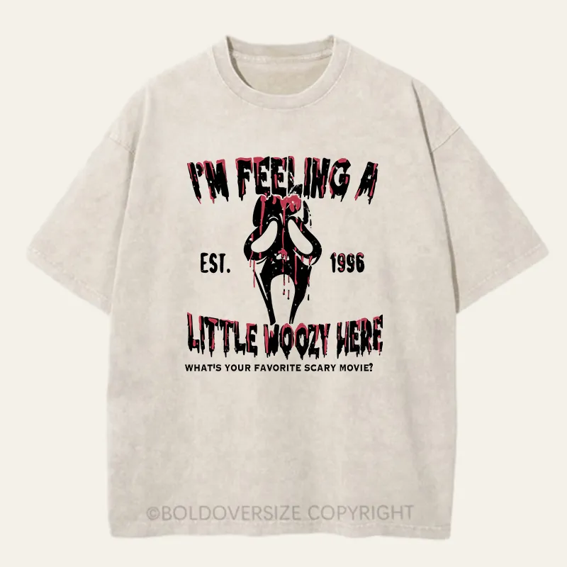 Vintage I'm Feeling A Little Woozy Here Washed T-Shirt