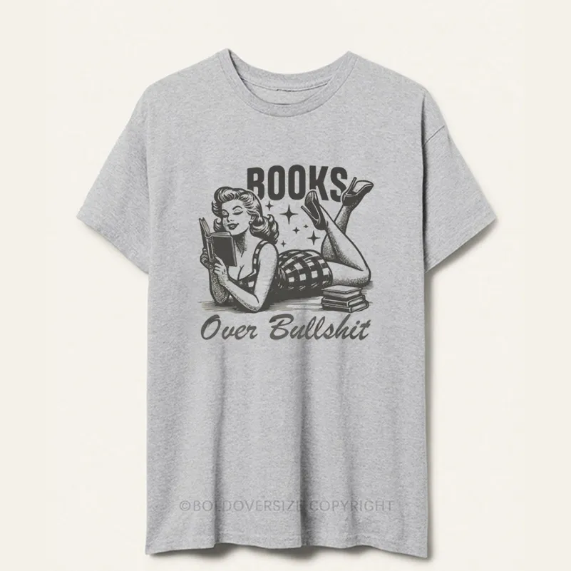 Vintage Books Over Bullshit Tee
