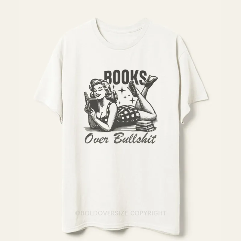 Vintage Books Over Bullshit Tee