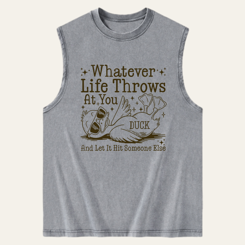 Vintage Whatever Life Throws At You Washed Tank