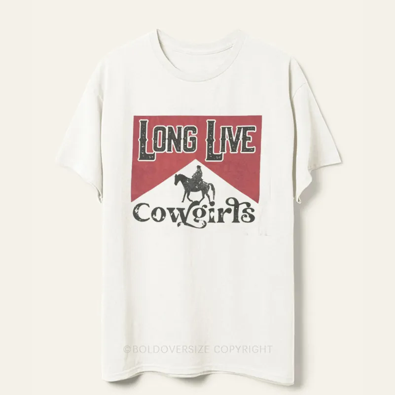 Vintage Long Live Cowgirls Tee
