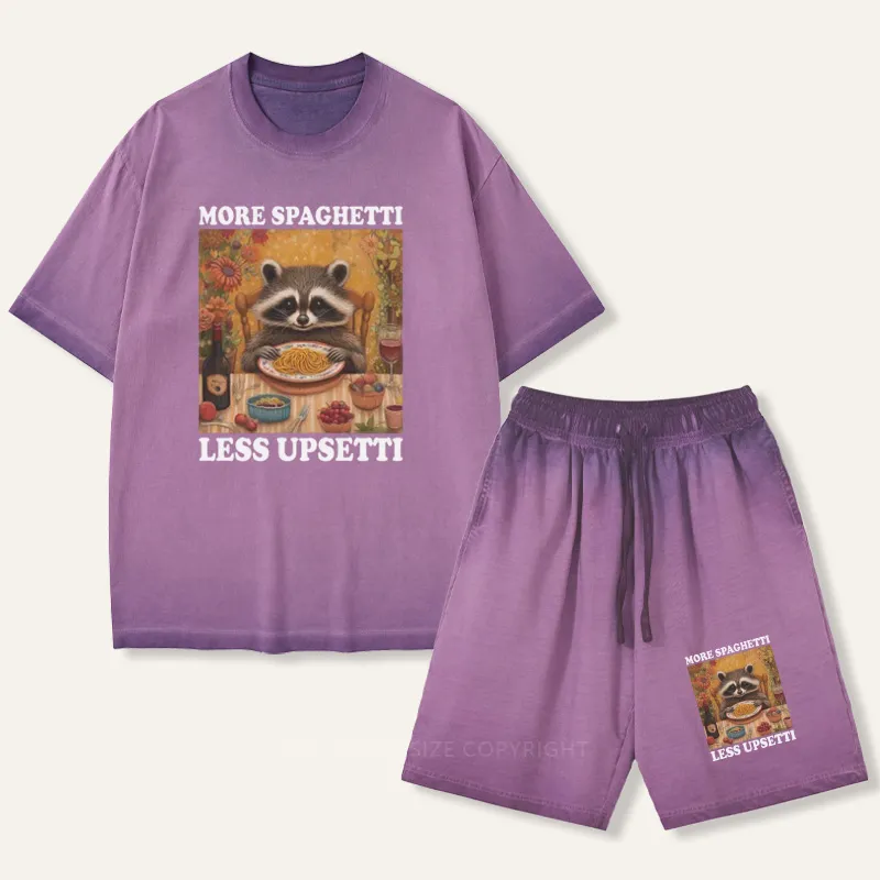 Vintage More Spaghetti Less Upsetti Gradient Washed Suit