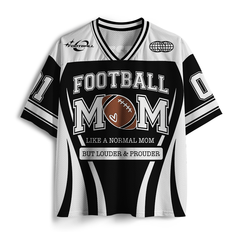 Vintage  Football Mom Mesh Jersey
