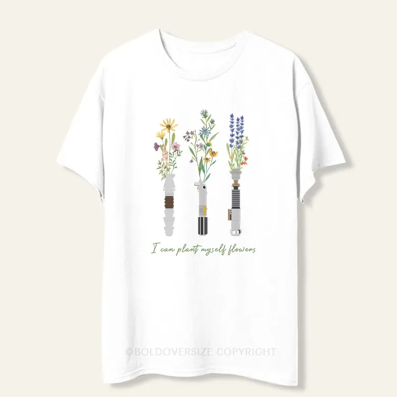 Vintage I Can Plant Myself Flowers Tee