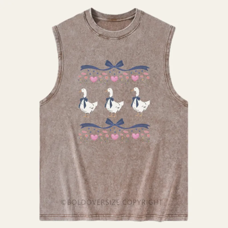 Vintage 1980S Blue Ribbon Goose Washed Tank