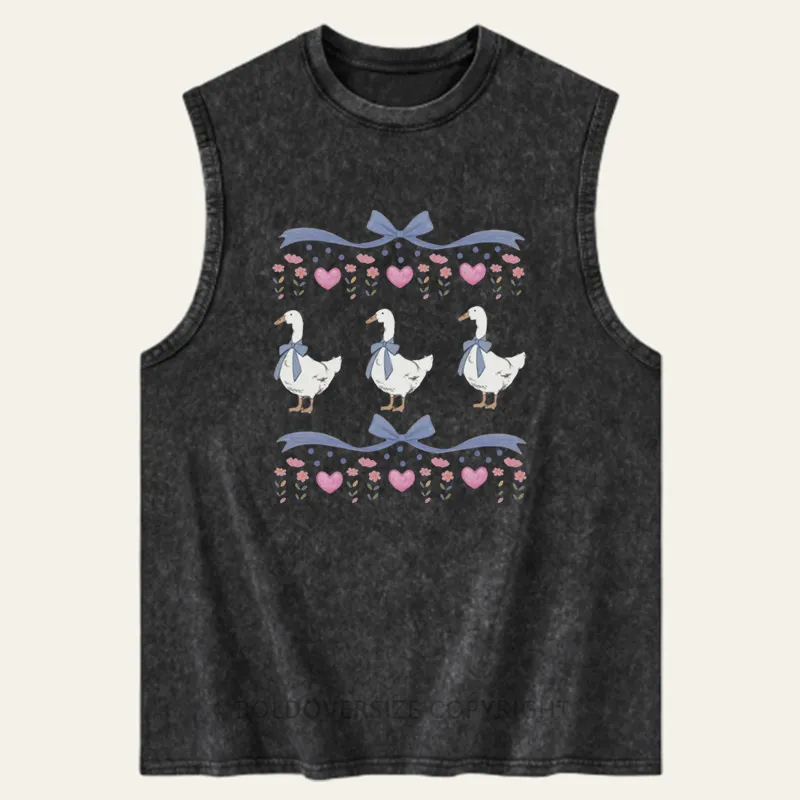 Vintage 1980S Blue Ribbon Goose Washed Tank