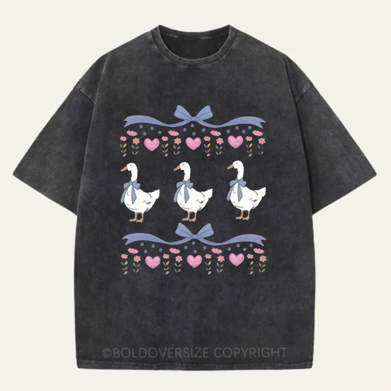Vintage 1980S Blue Ribbon Goose Washed T-Shirt