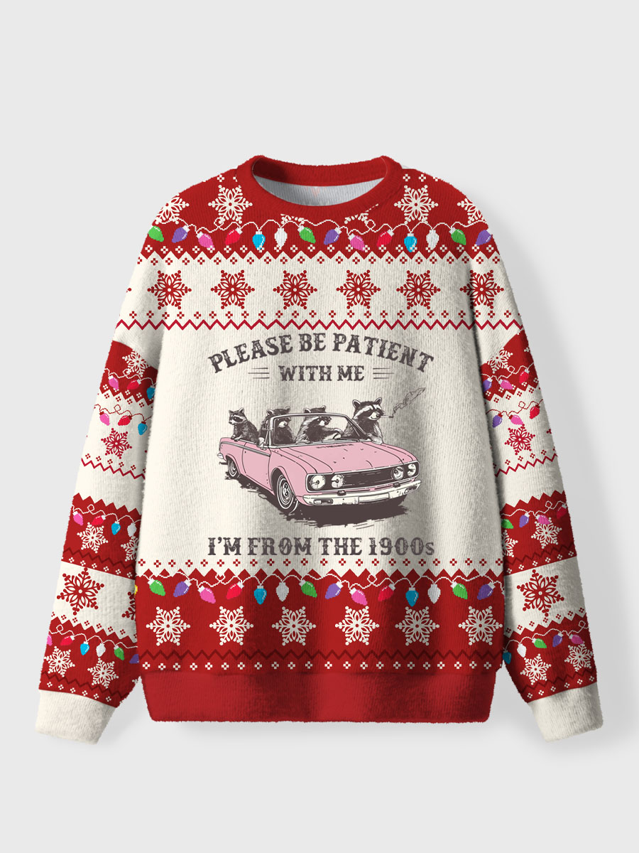 Vintage Please Be Patient With Me I'M From The 1900S Christmas Ugly Sweater