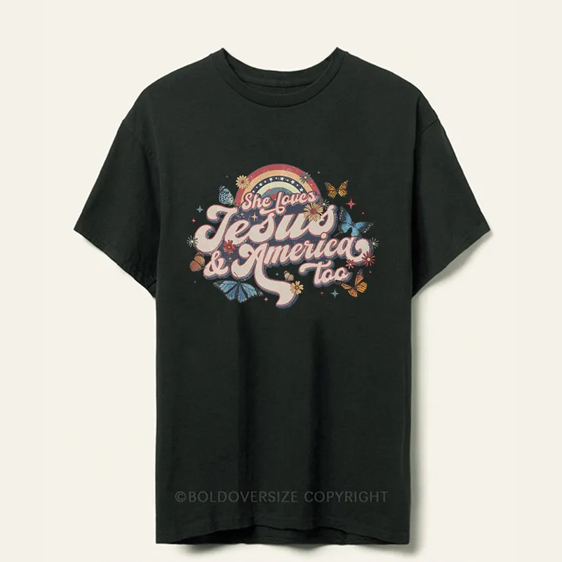 Vintage She Loves Jesus Tee