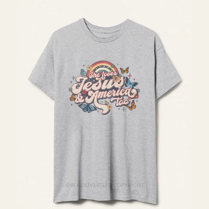 Vintage She Loves Jesus Tee