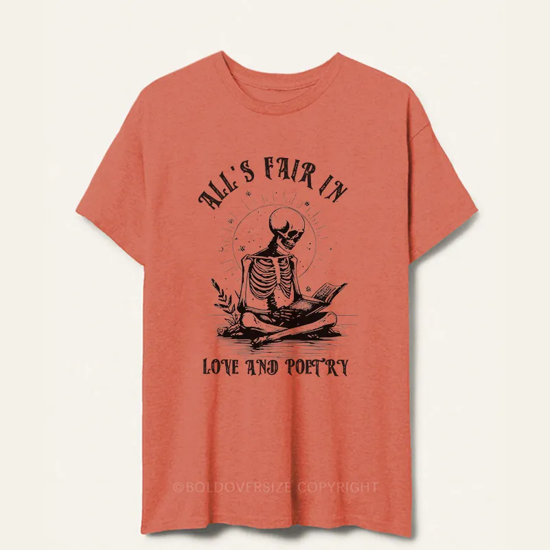 Vintage All’S Fair In Love And Poetry Tee