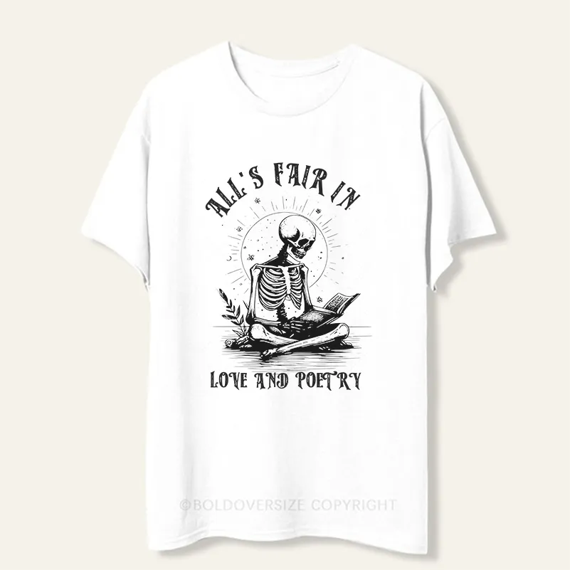 Vintage All’S Fair In Love And Poetry Tee