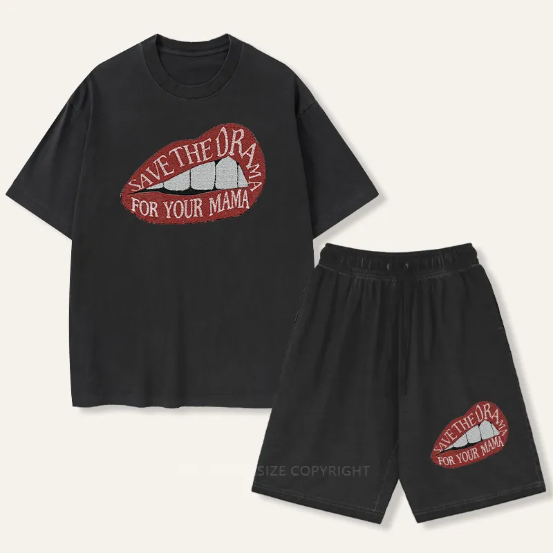 Vintage Save The Drama For Your Mama Gradient Washed Suit