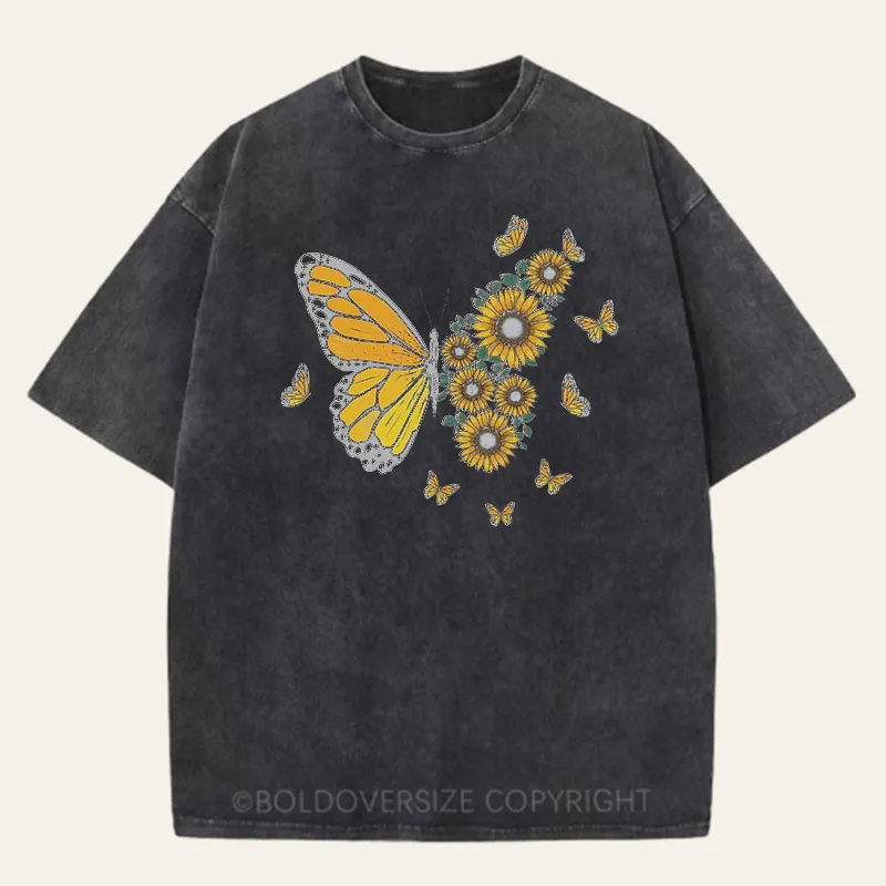 Vintage Butterfly Washed T-Shirt