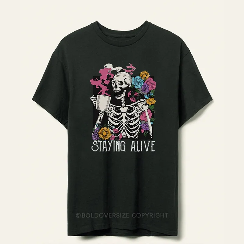 Vintage Satying Alive Tee