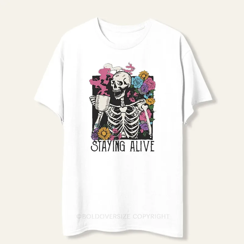 Vintage Satying Alive Tee