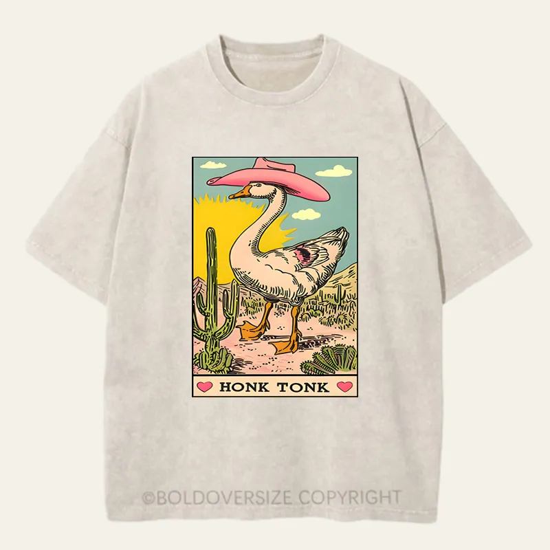 Vintage Honk Tonk Goose Washed T-Shirt