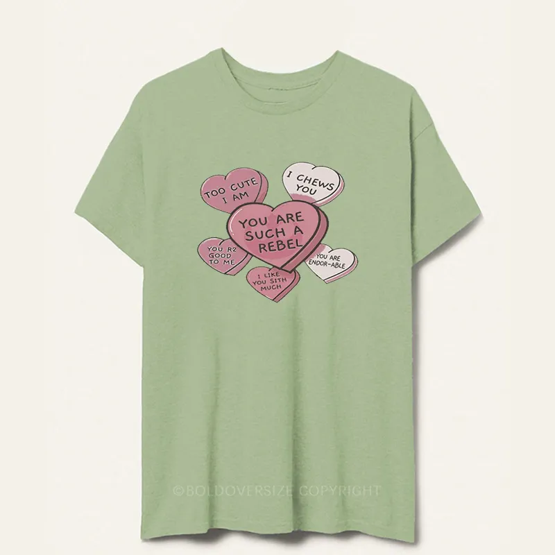 Vintage Valentines Day Candy Hearts Tee