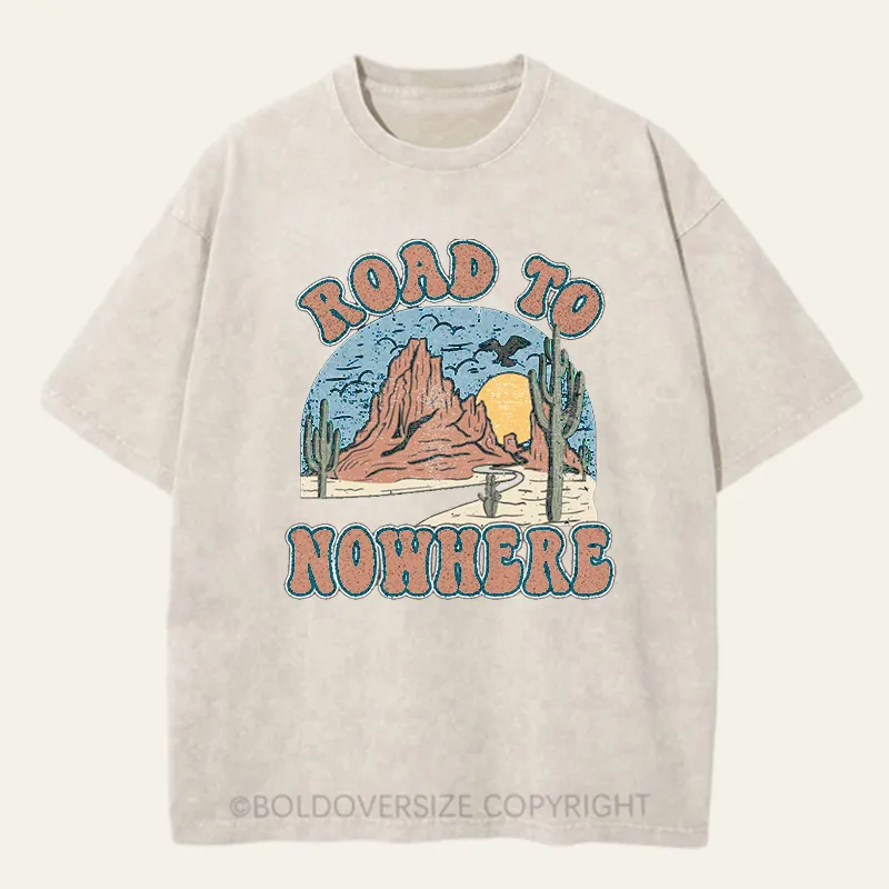 Vintage Road To Now Here Washed T-Shirt