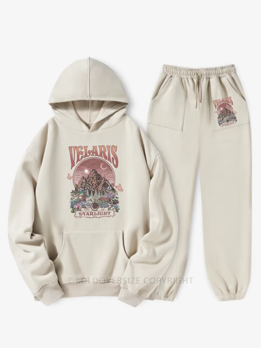 Vintage  Court Of Dreams Fleece Hoodie Suit