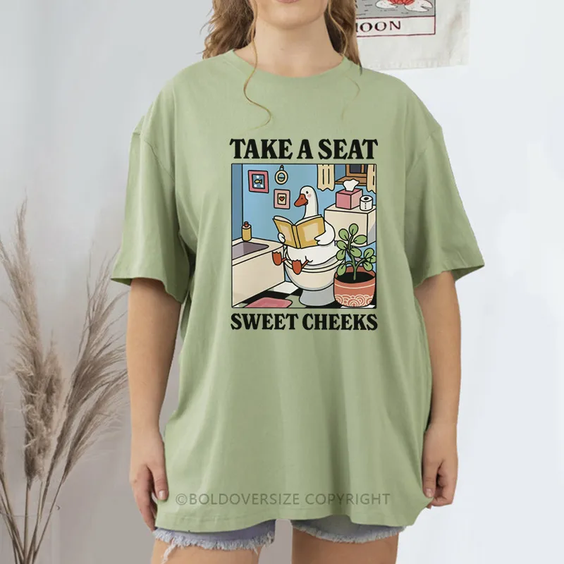 Vintage Take A Seat Sweet Cheeks Tee