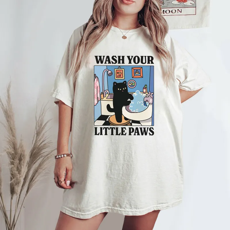 Vintage Wash Your Little Paws Tee
