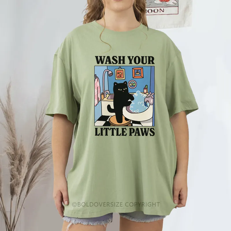 Vintage Wash Your Little Paws Tee