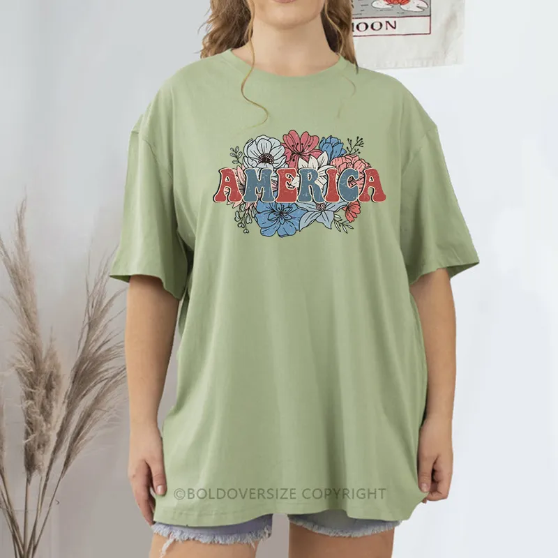 Vintage America Floral Tee