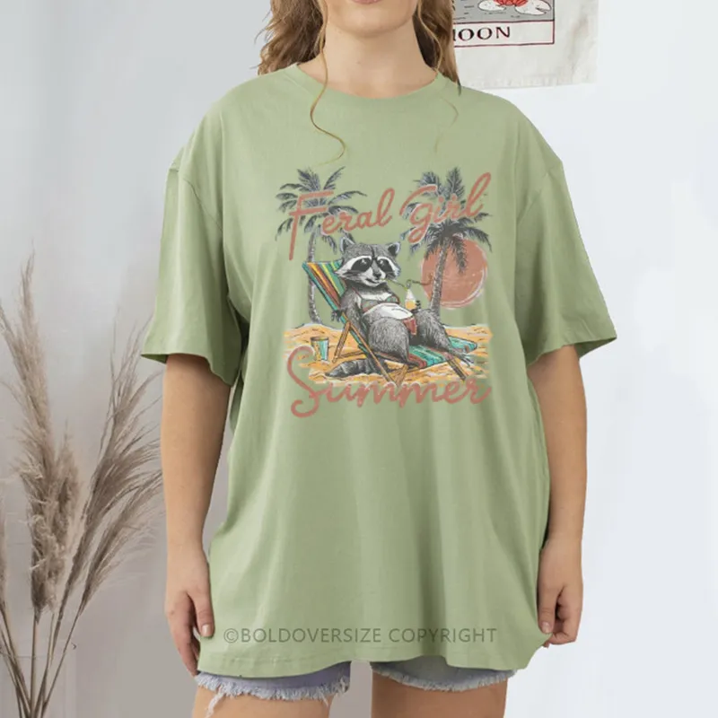 Vintage Feral Girl Summer Tee