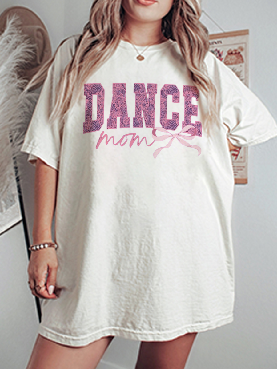 Vintage Dance Mom Oversize Graphic Tee