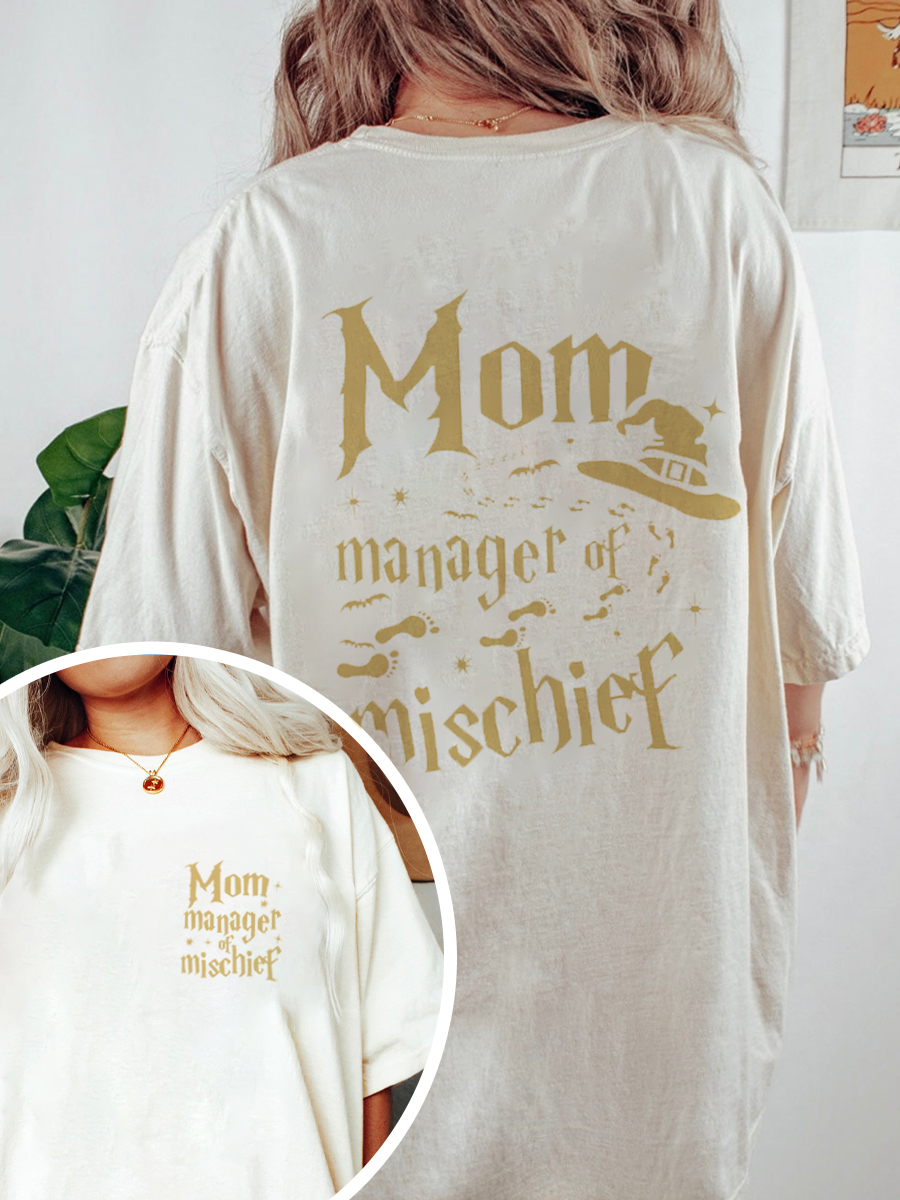 Vintage Mom Managed Oversize Graphic Tee