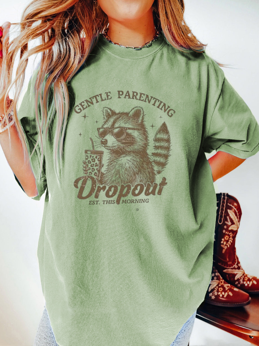 Vintage Gentle Parenting Dropout Oversize Graphic Tee