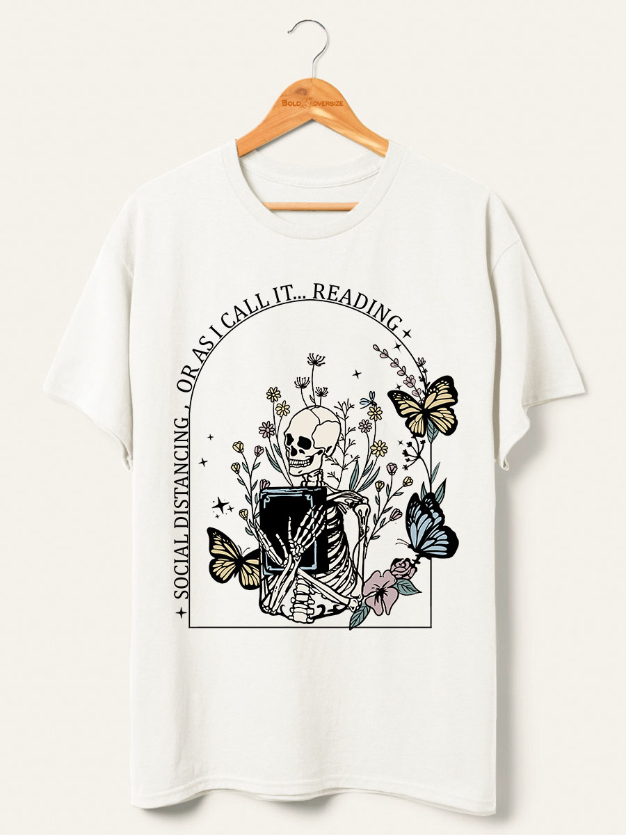 Vintage Reading The Book Tee