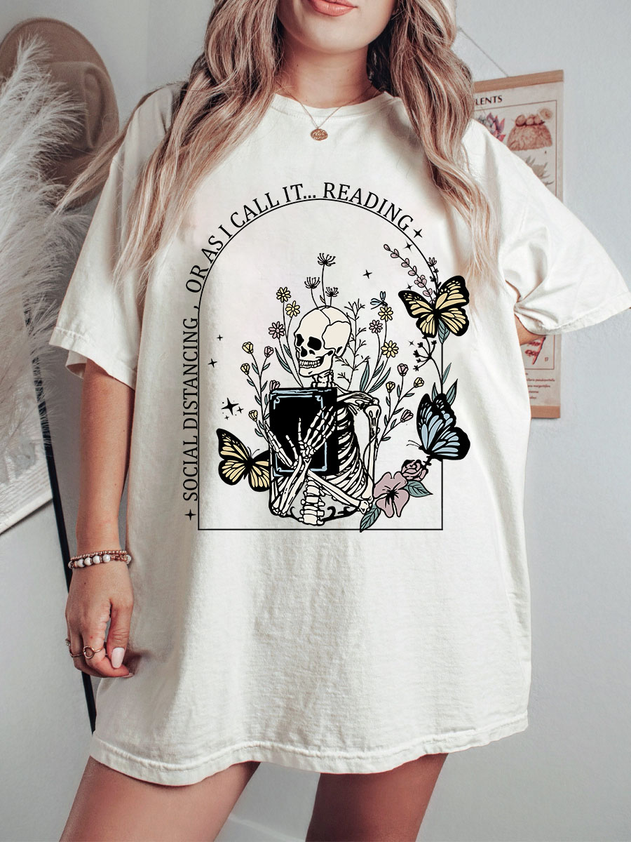 Vintage Reading The Book Tee