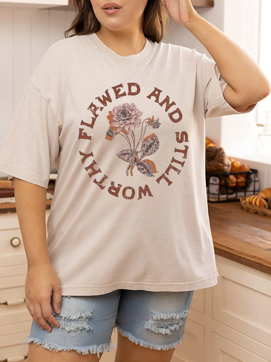 Vintage Flawed And Still Worthy Washed T-Shirt