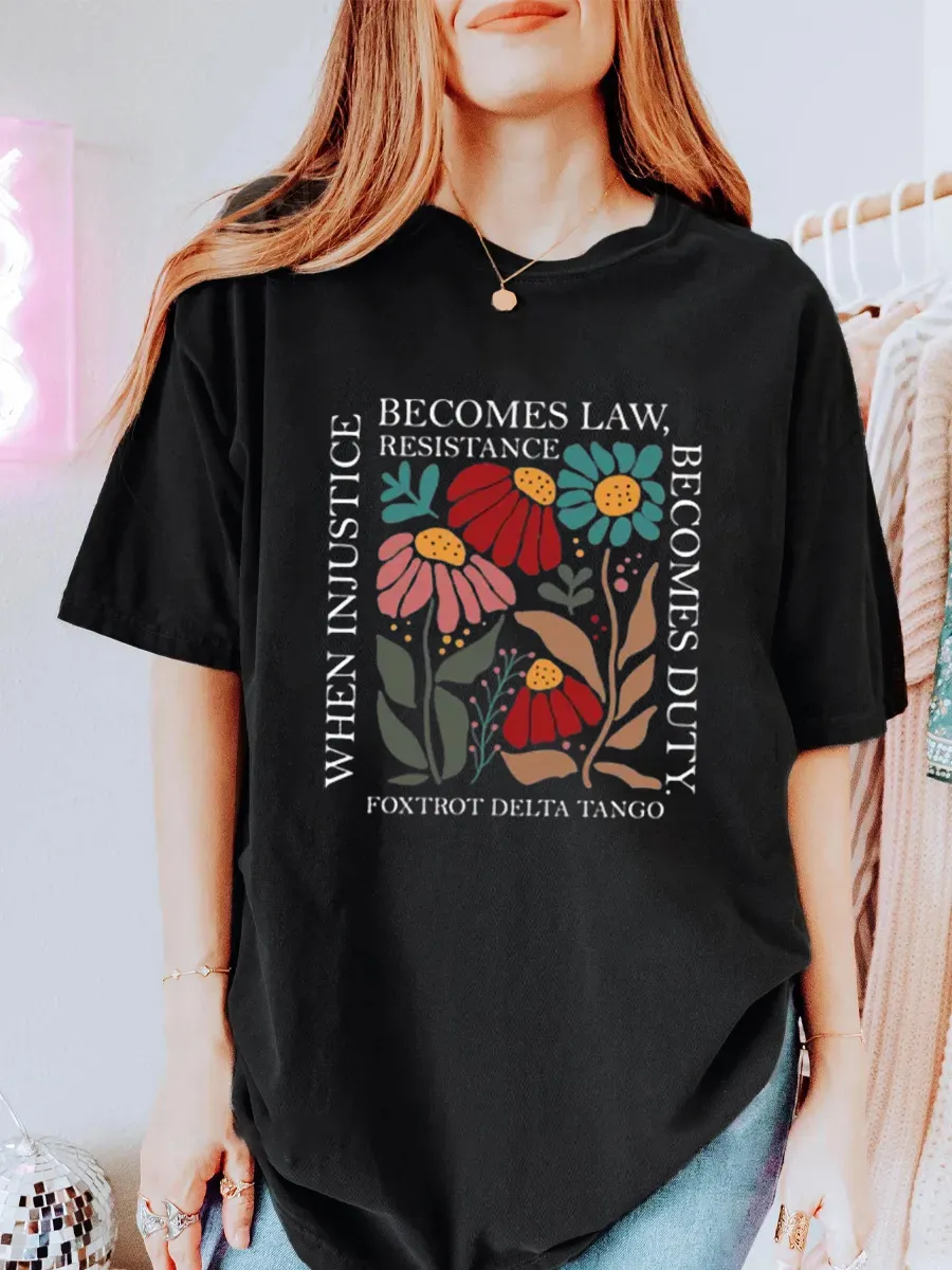 Vintage Funny Plant Oversize Graphic Tee
