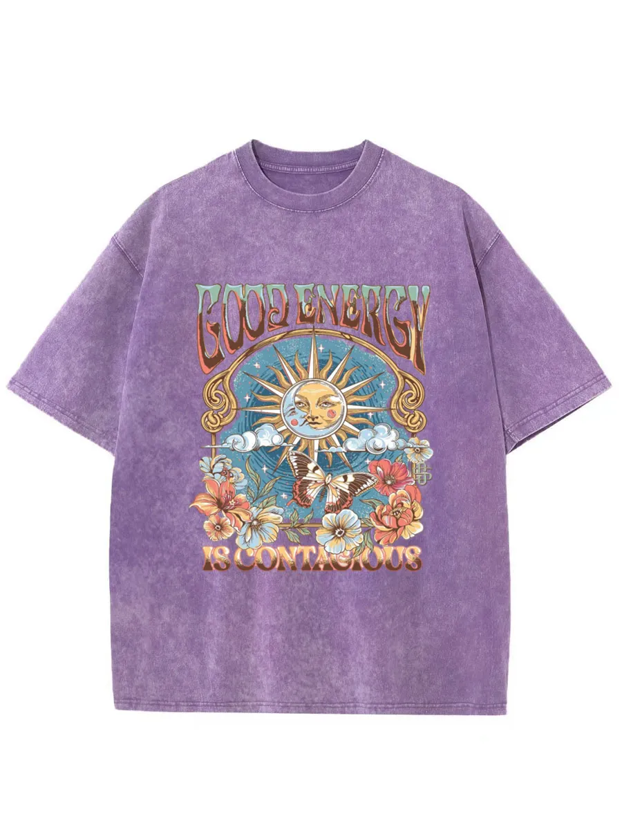 Vintage Good Energy Washed T-Shirt