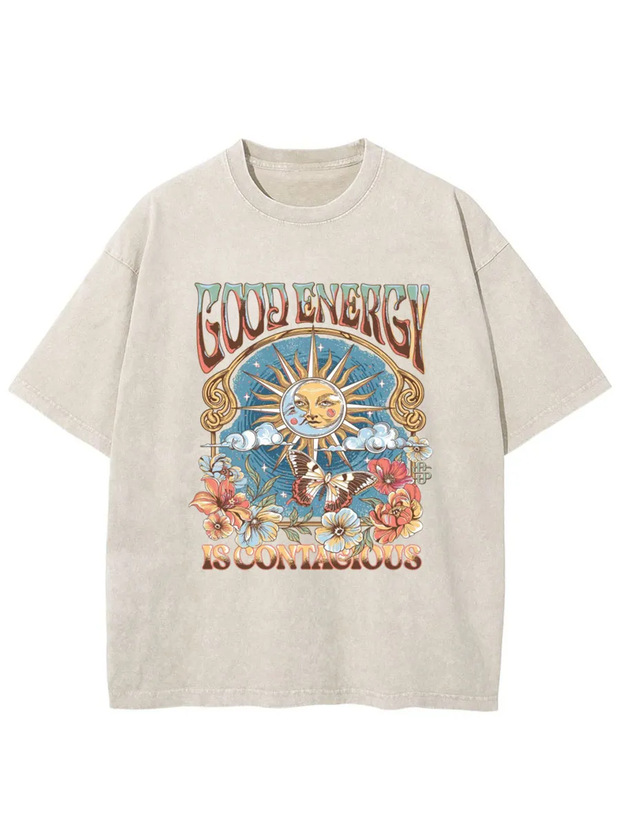 Vintage Good Energy Washed T-Shirt
