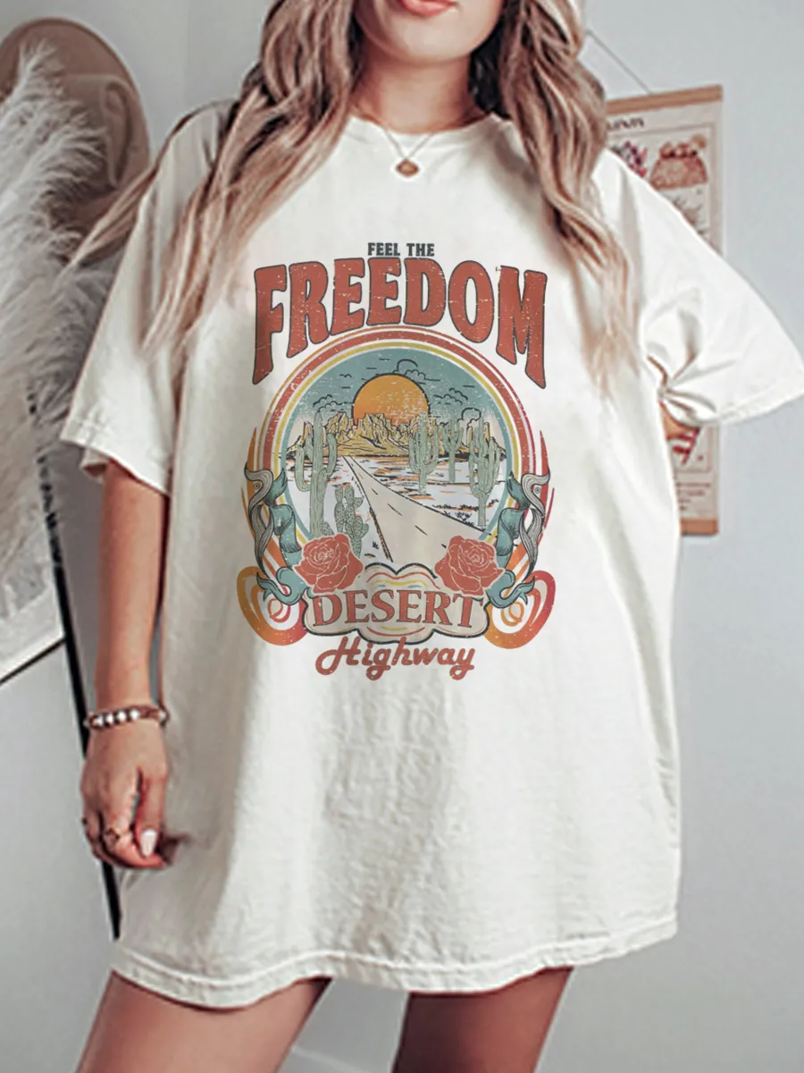 Vintage Outdoor Travelling Oversize Graphic Tee