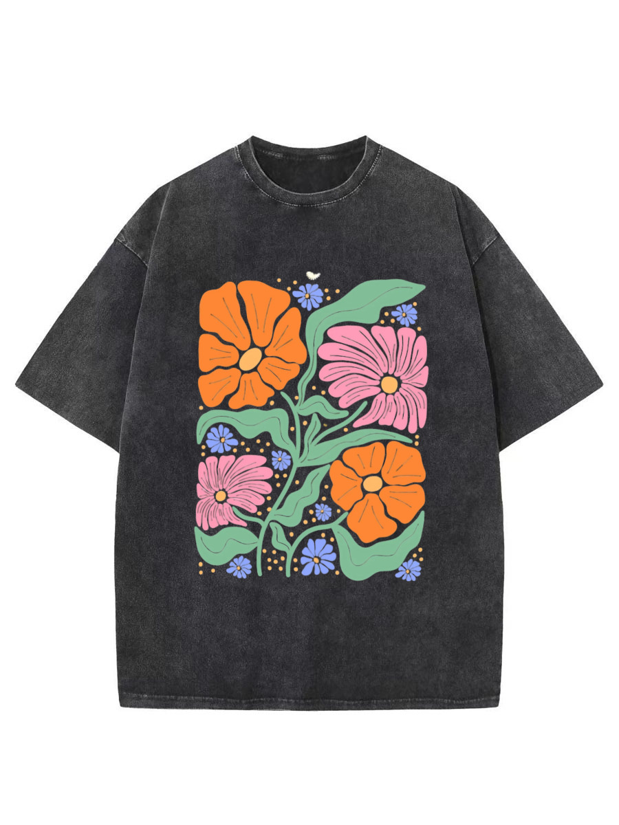 Vintage Wild Flower Washed T-Shirt