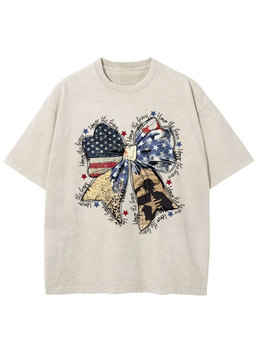 Vintage Honor The Brave Washed T-Shirt