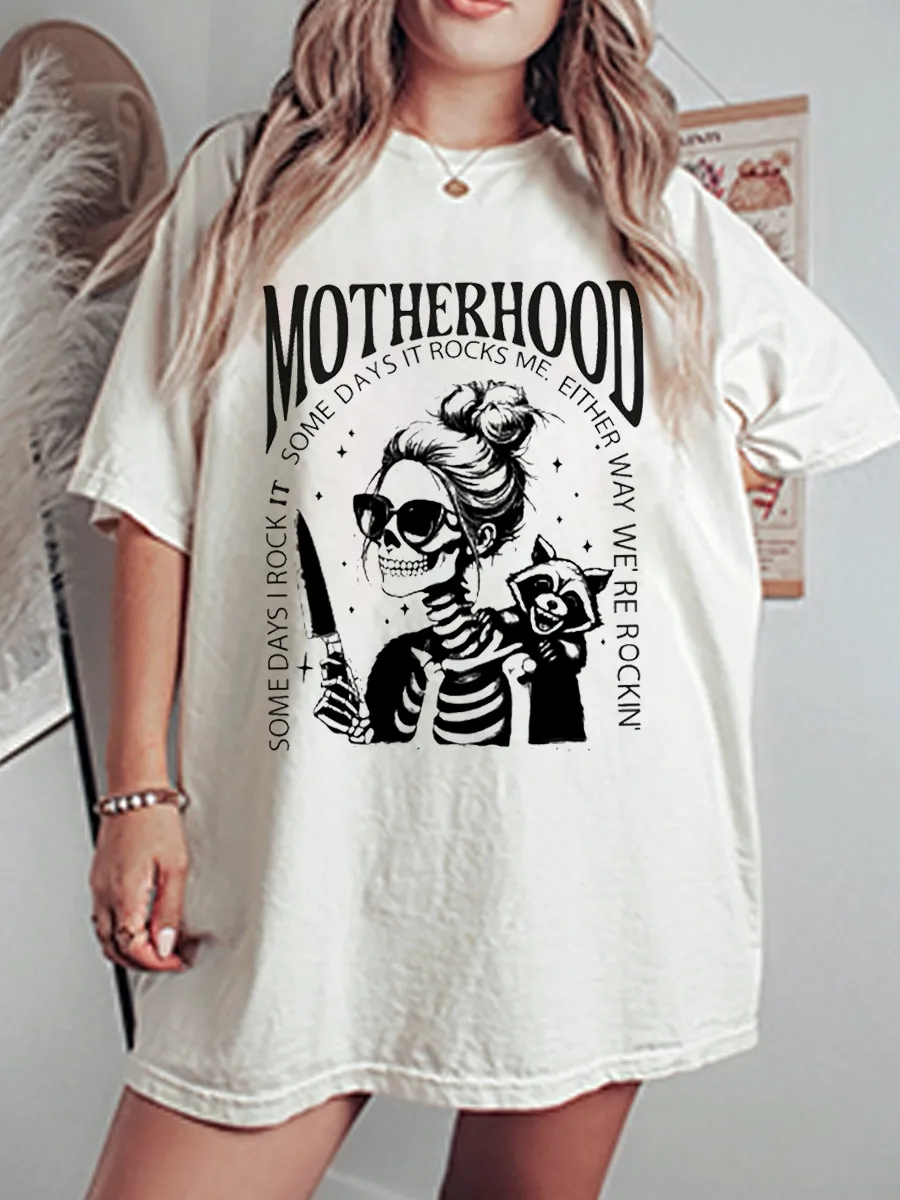 Vintage Motherhood Oversize Graphic Tee