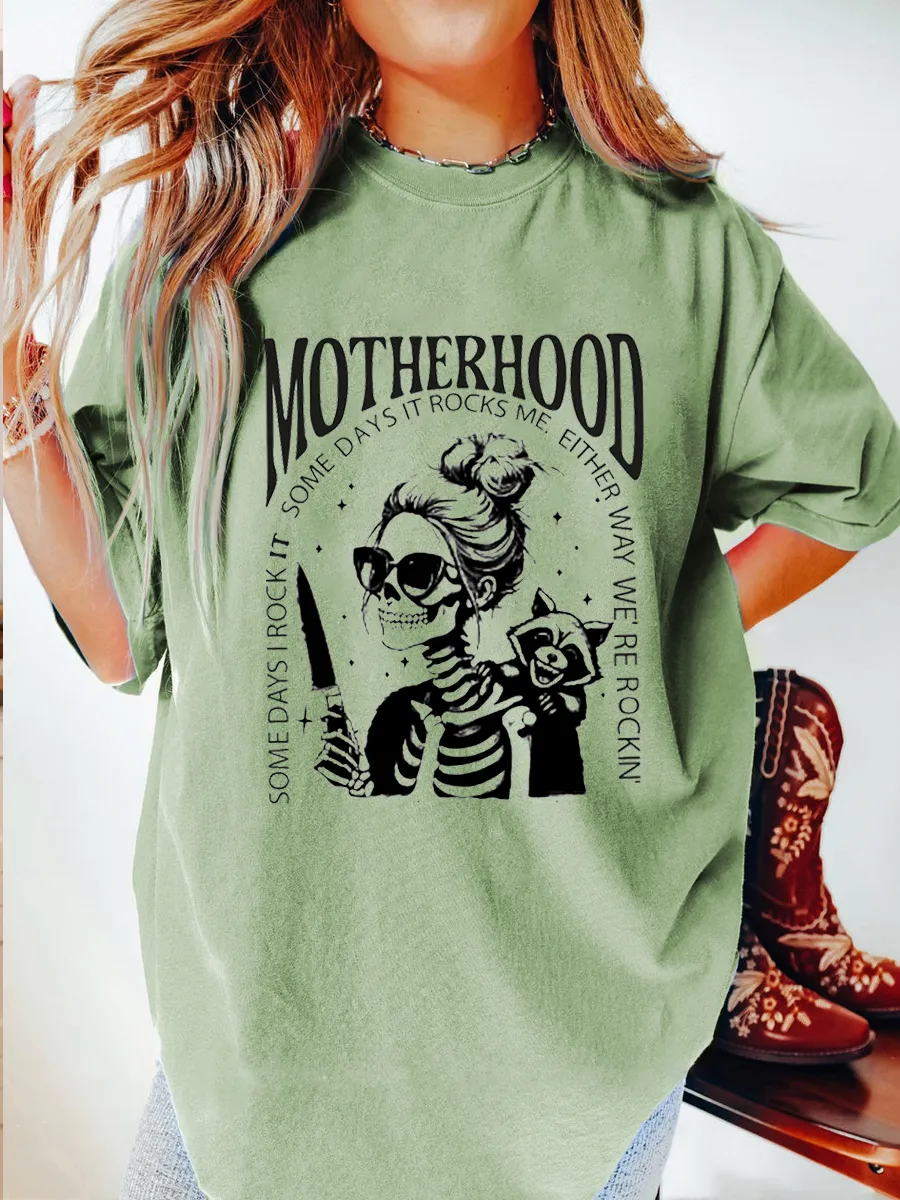 Vintage Motherhood Oversize Graphic Tee