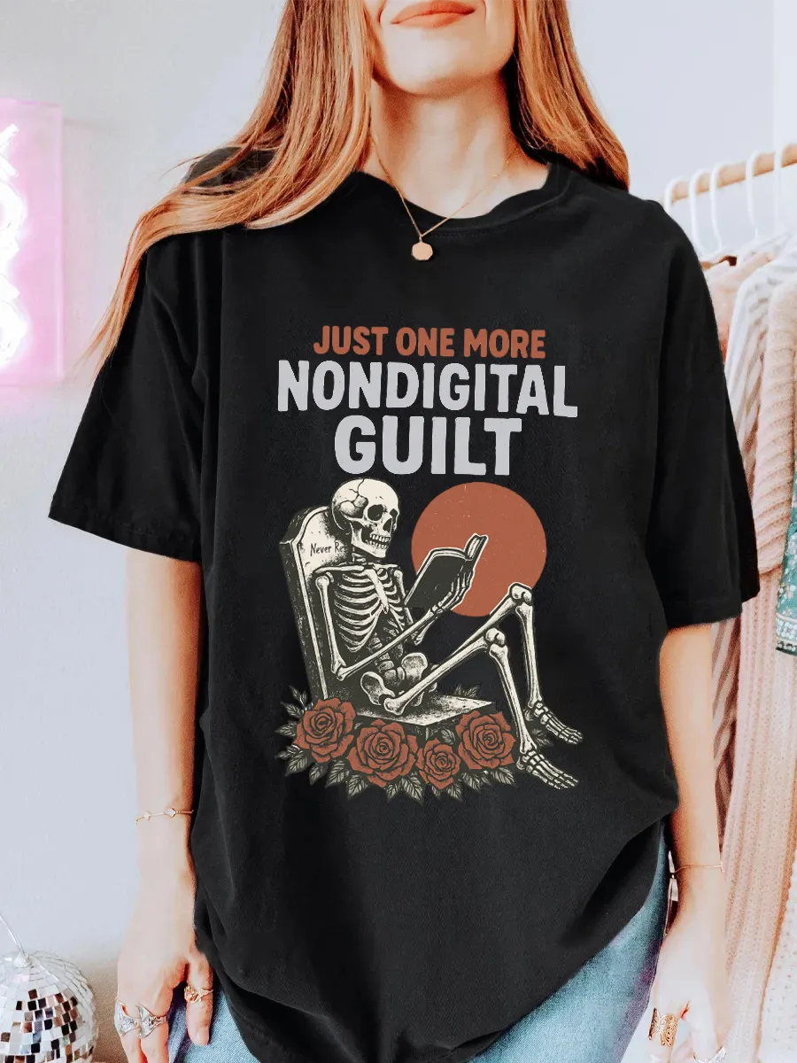 Vintage Just One More Oversize Graphic Tee