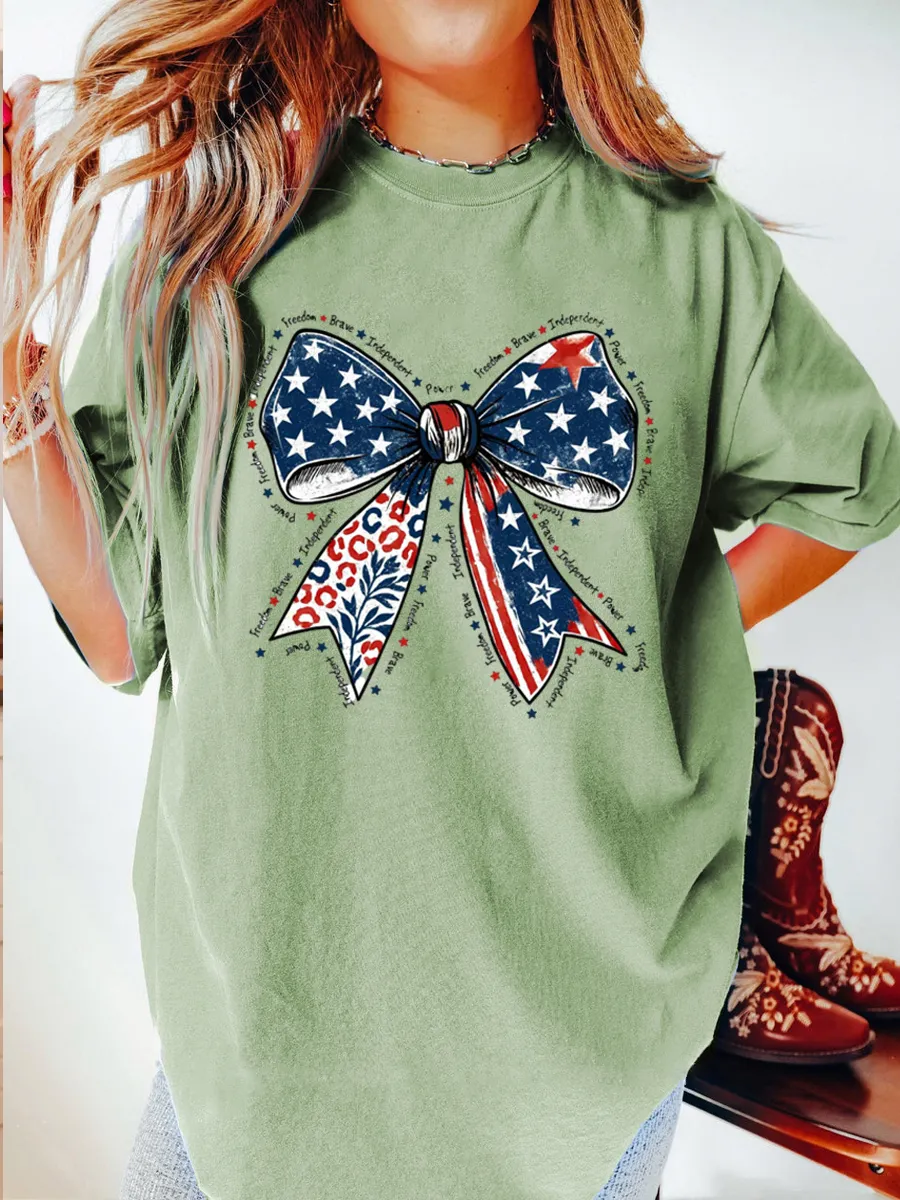 Vintage Power Freedom Brave Oversize Graphic Tee