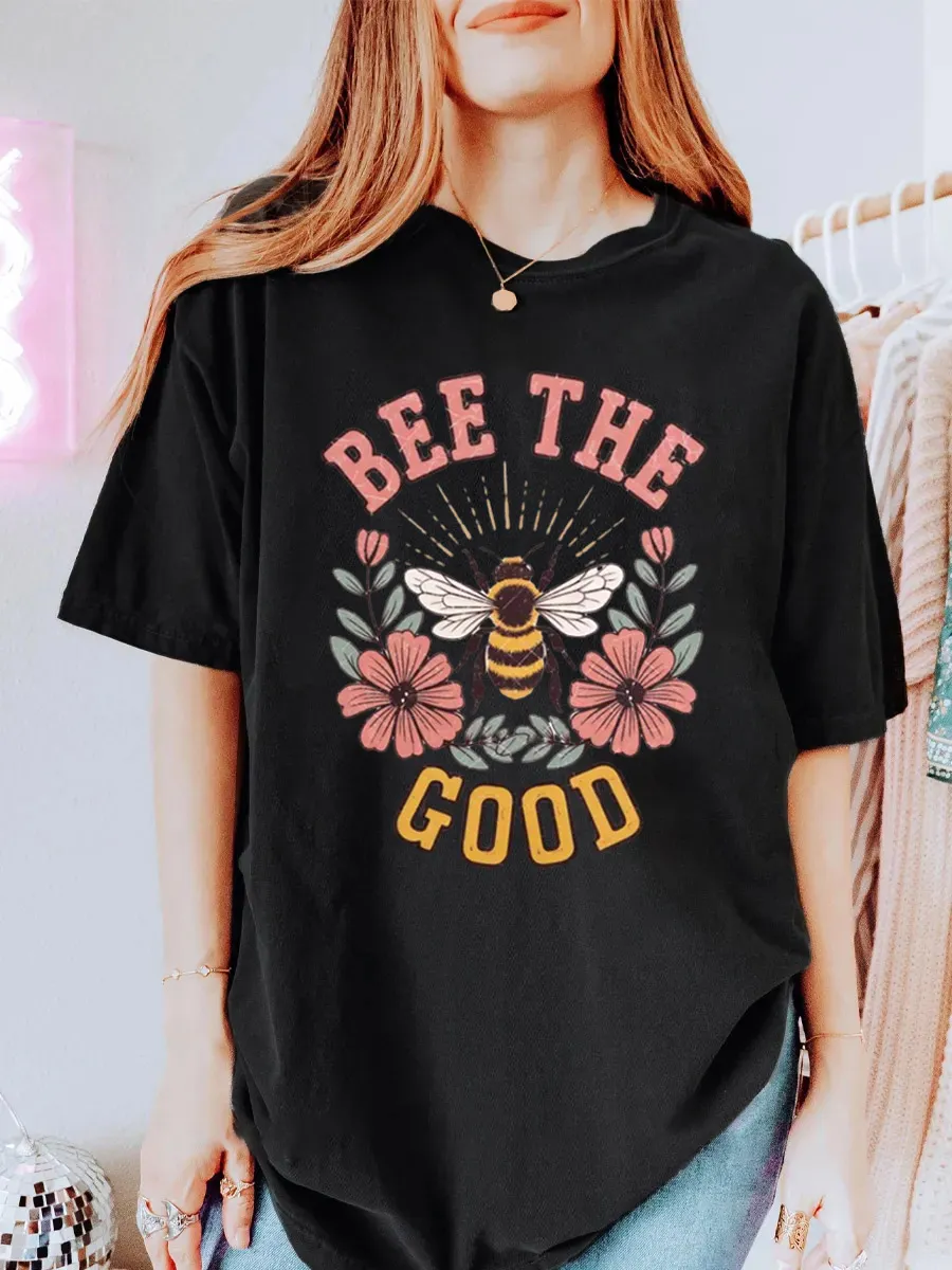Vintage Bee The Good Oversize Graphic Tee