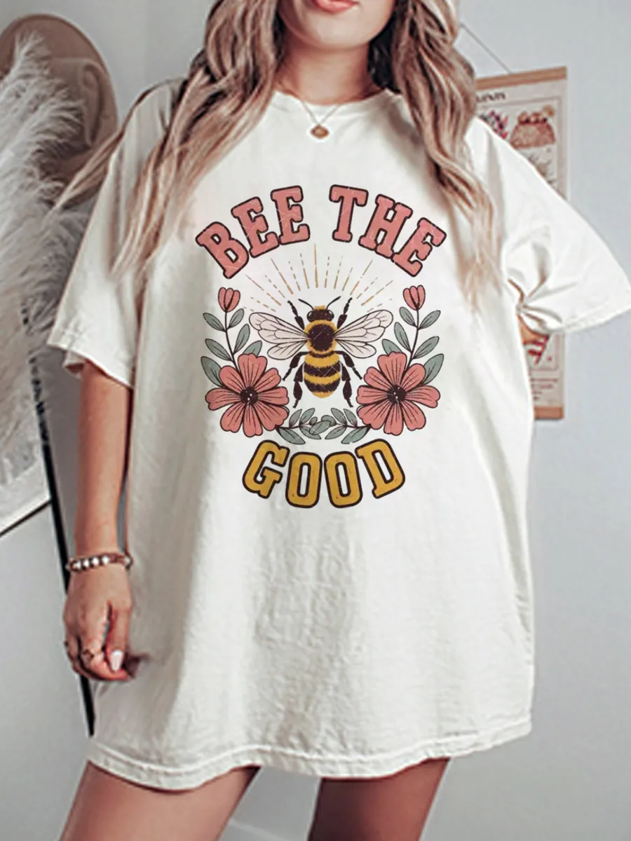 Vintage Bee The Good Oversize Graphic Tee