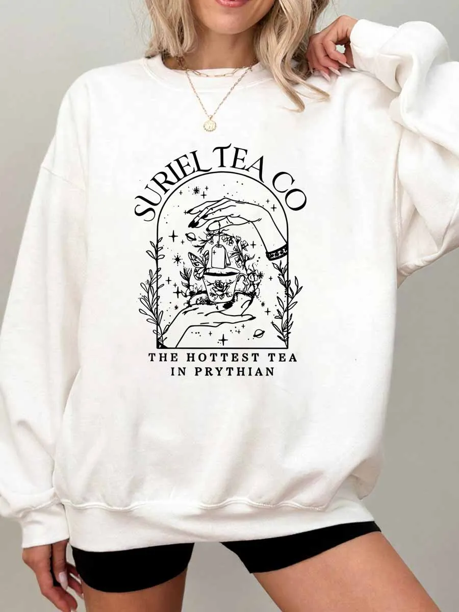 Vintage Suriel Tea Co Oversize Graphic Sweatshirt