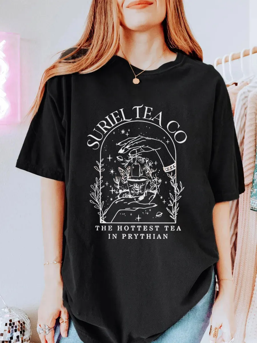 Vintage Suriel Tea Co Oversize Graphic Tee
