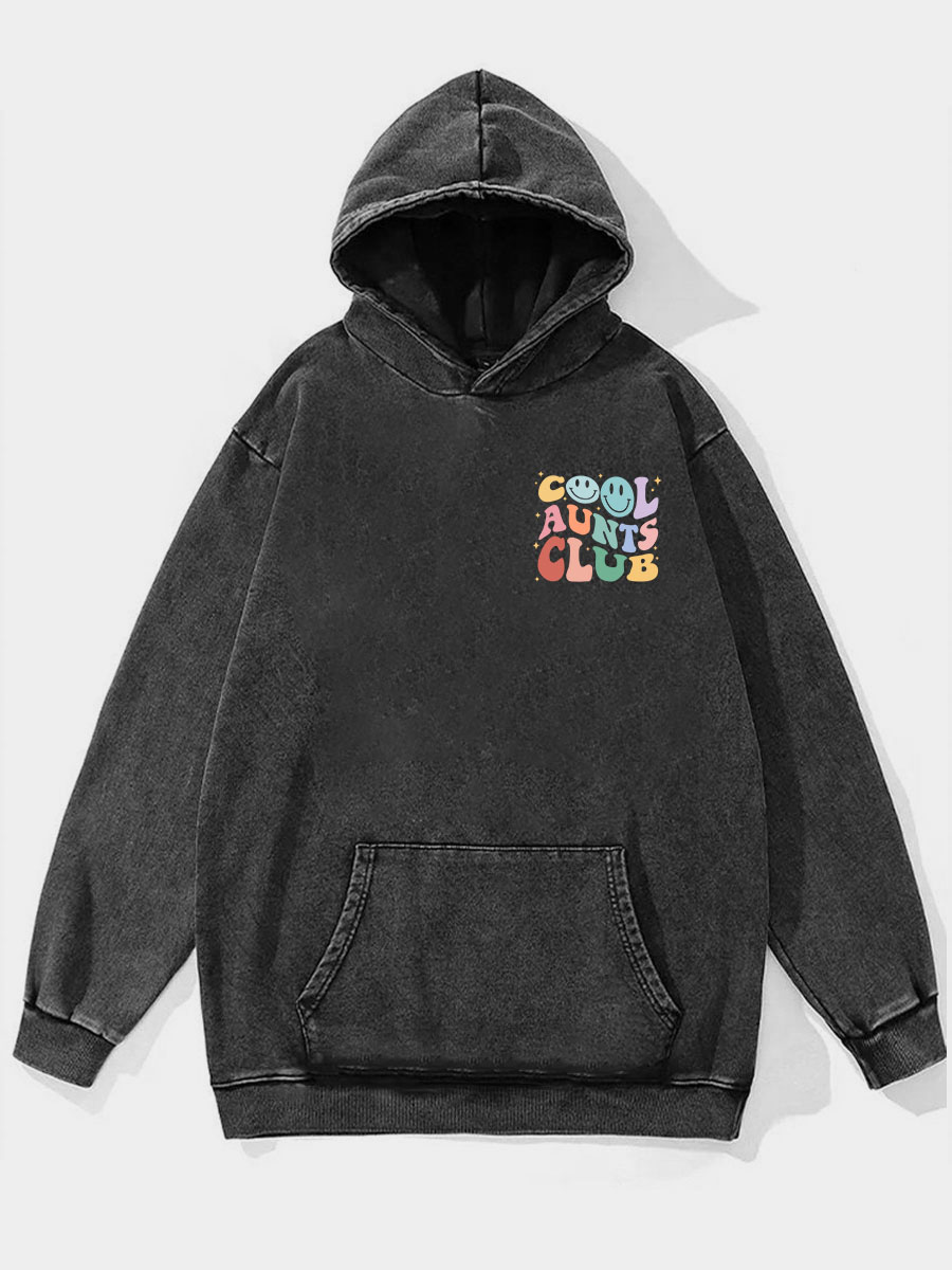 Plus Size Cool Aunts Club Washed Hoodie
